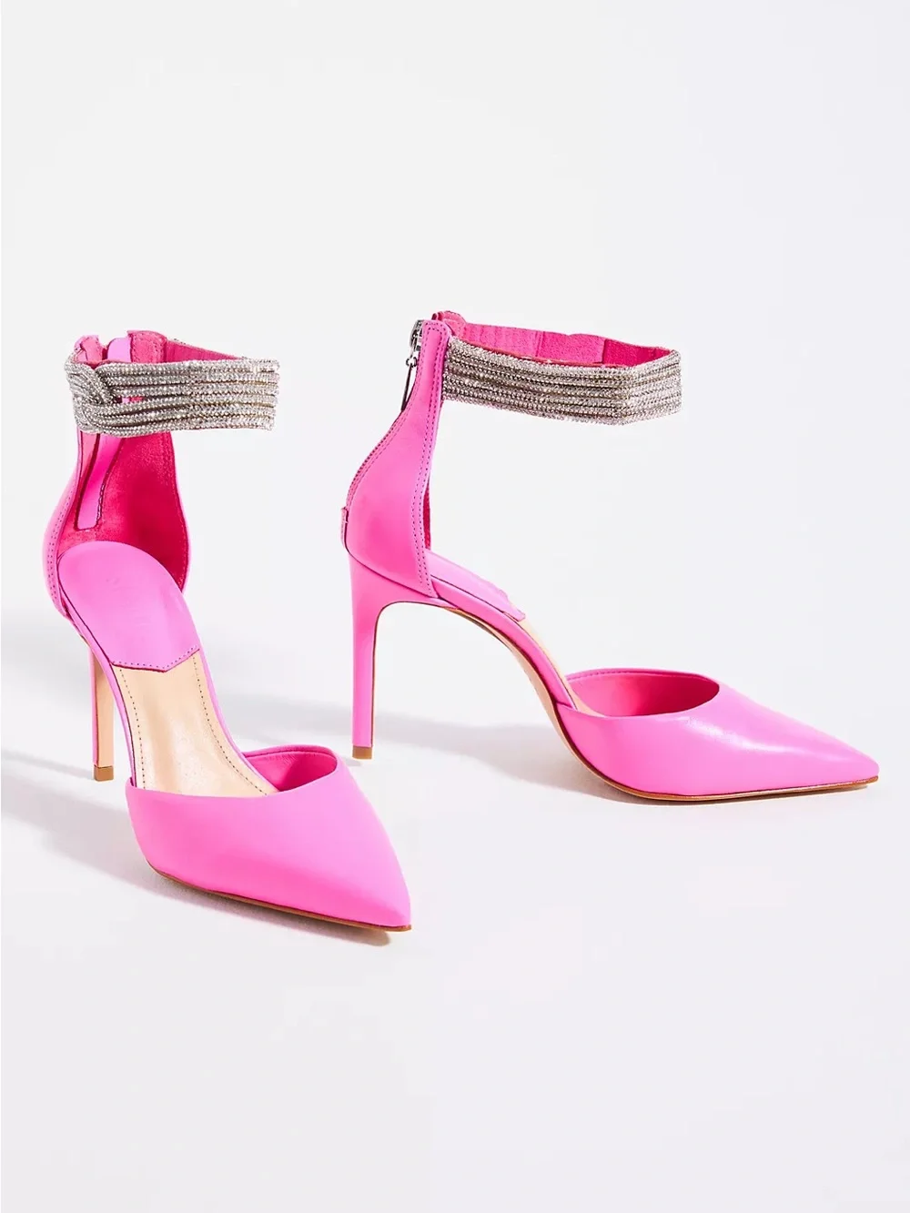 SCHUTZ Linara Pointed Toe Pumps - Pink